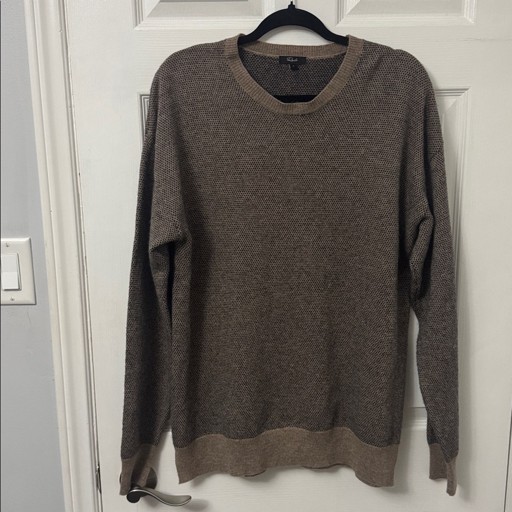 56. Rails Tan and Black Knit Sweater